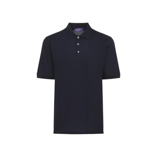 랄프 로렌 폴로 티셔츠 폴로 셔츠 클래식 샤망 네이비 - RALPH LAUREN