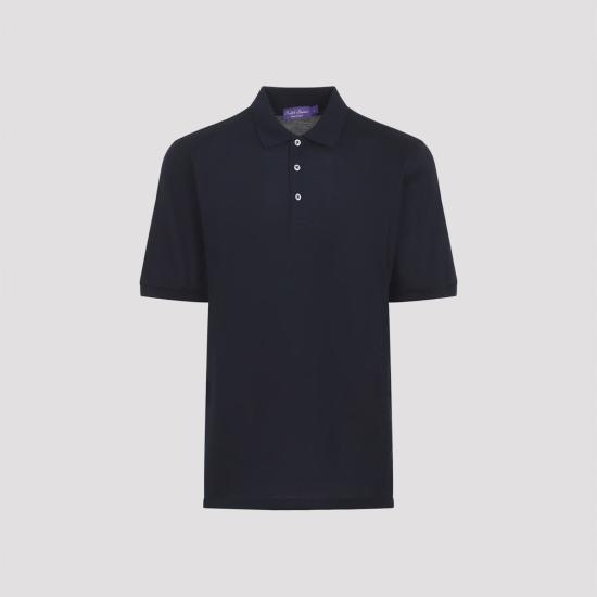  랄프 로렌 폴로 티셔츠 폴로 셔츠 클래식 샤망 네이비 - RALPH LAUREN