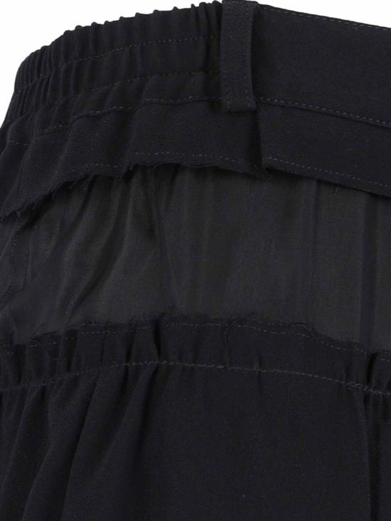  마르지엘라 롱 스커트 메종  포 스티치 미디 스커트 블랙 - MAISON MARGIELA