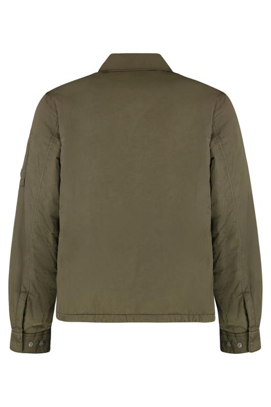  씨피 컴퍼니 긴팔 셔츠 C.P. 회사 나일론 오버 (녹색) - C.P. COMPANY