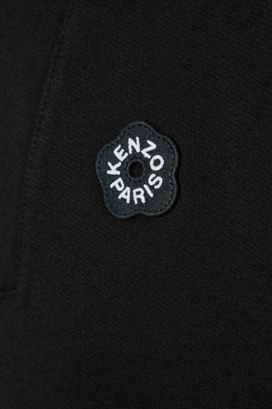  겐조 긴팔 티셔츠 로고 패치 스웨트셔츠 - KENZO