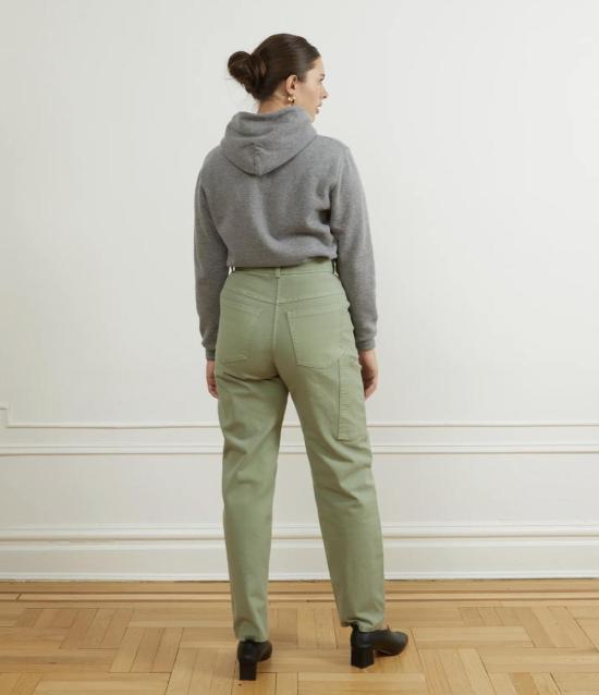  Loup 스트레이트 팬츠 루프 아그네스 하이라이즈 페인터 팬츠 카다멈 - OTHER BRANDS