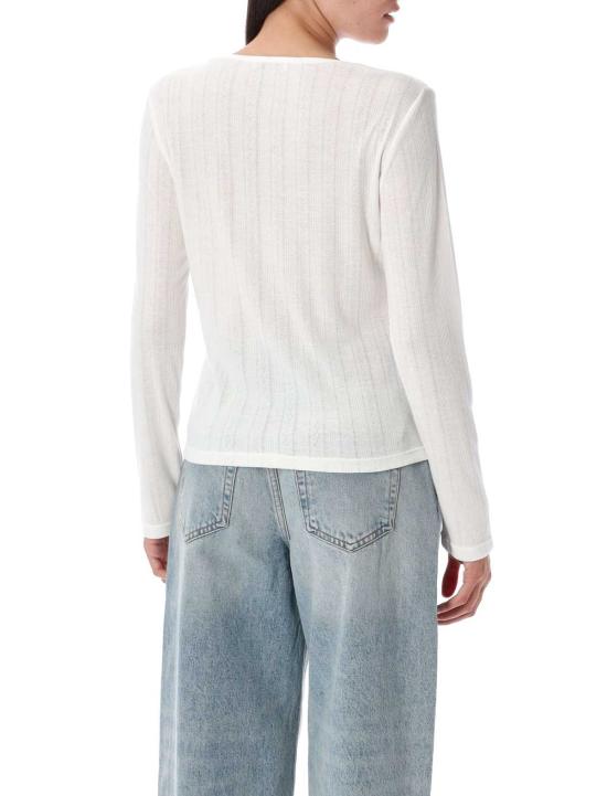  애니빙 긴팔 티셔츠 아니네 빙 피아  오프 화이트 - ANINE BING