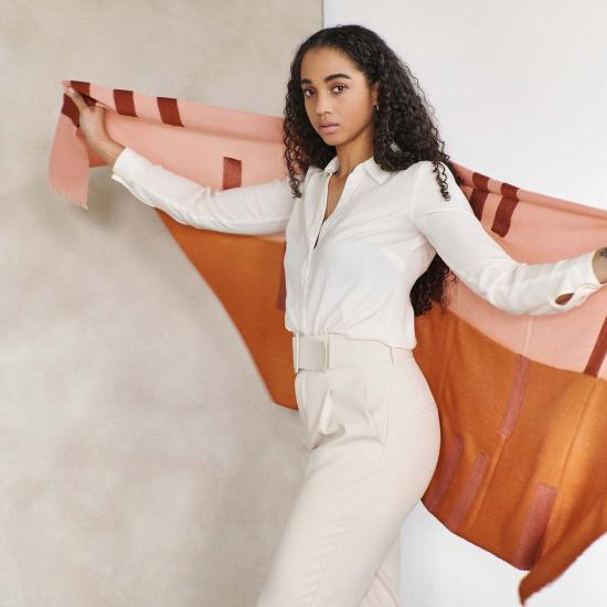  베리어슬리 머플러/스카프 다양한 캐니언 스카프 오렌지 - VARIOUSLY