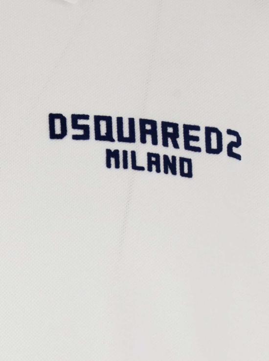  디스퀘어드2 폴로 티셔츠 Dsquared2 폴로 셔츠 화이트 - DSQUARED2