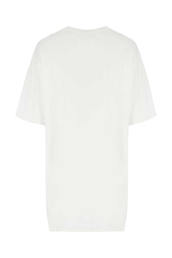  MM6 메종마르지엘라 반팔 티셔츠 Mm6 메종 마르지엘라 코튼 티셔츠 옵틱 화이트 - MM6 MAISON MARGIELA