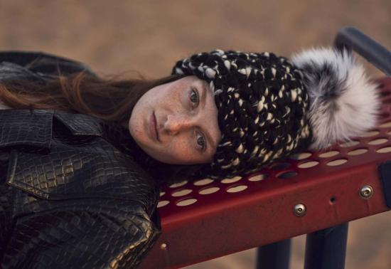  미샤램퍼트 모자 미샤 램퍼트 블랙/화이트 비니 + 실버 폭스 XL 폼폼 - MISCHA LAMPERT