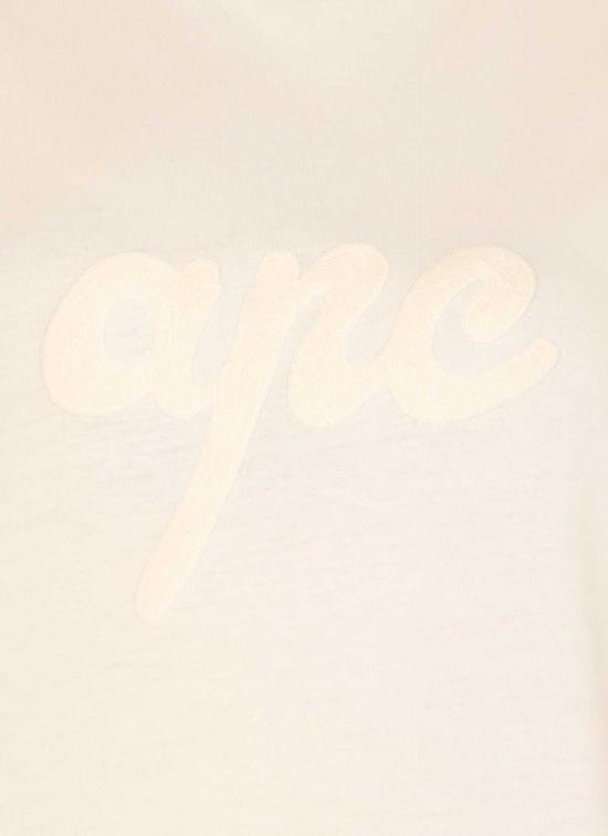  아페쎄 반팔 티셔츠 A.P.C. 로고 티셔츠 아이보리 - A.P.C.