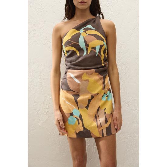 페이스풀더브랜드 숏 원피스 페이스풀 더 브랜드 마르가 미니 드레스 에스콘디도 플로럴 - FAITHFULL THE BRAND