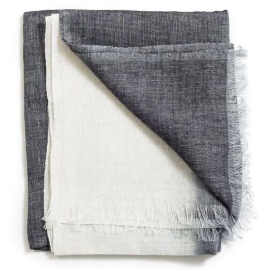  베리어슬리 머플러/스카프 다양한 화강암 블랙 화이트 옴브레 스카프 화강암 - VARIOUSLY