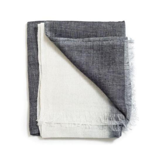  베리어슬리 머플러/스카프 다양한 화강암 블랙 화이트 옴브레 스카프 화강암 - VARIOUSLY