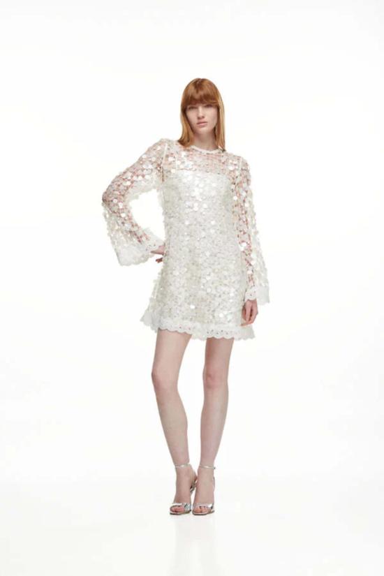  Waimari 숏 원피스 Eclipse 미니 드레스 화이트