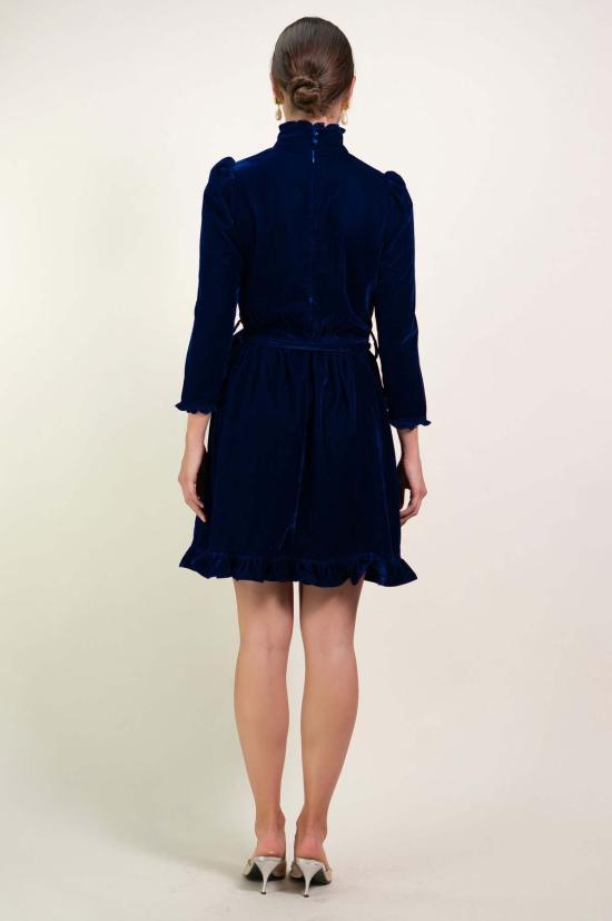  크리스티닛 숏 원피스 데이지 벨벳 드레스 - KRISTINIT