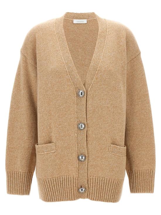  파코라반 가디건 라반 로고 버튼  베이지