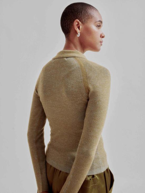  사야카 다비스 뉴욕 반팔 티셔츠 사야카 데이비스 뉴욕 콤보 리브 폴로 - SAYAKA DAVIS NEW YORK