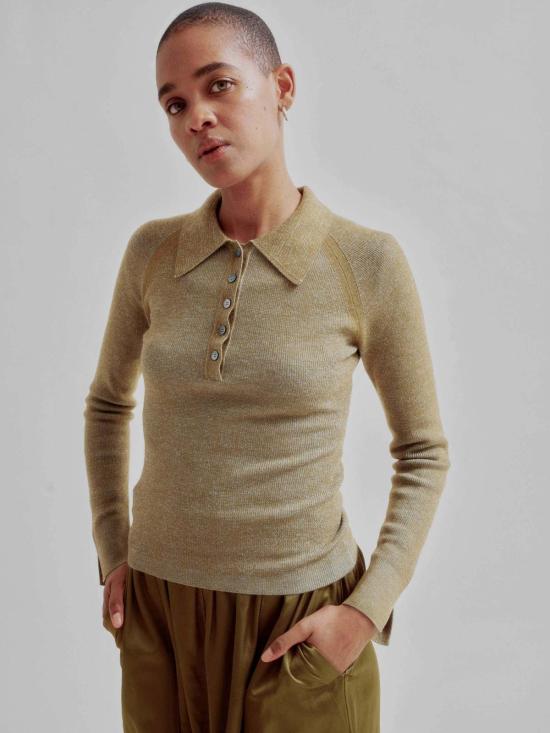  사야카 다비스 뉴욕 반팔 티셔츠 사야카 데이비스 뉴욕 콤보 리브 폴로