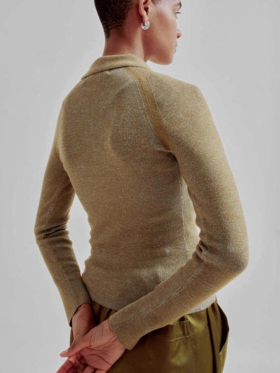  사야카 다비스 뉴욕 반팔 티셔츠 사야카 데이비스 뉴욕 콤보 리브 폴로 - SAYAKA DAVIS NEW YORK