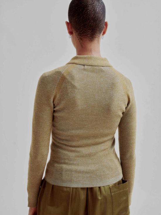  사야카 다비스 뉴욕 반팔 티셔츠 사야카 데이비스 뉴욕 콤보 리브 폴로 - SAYAKA DAVIS NEW YORK