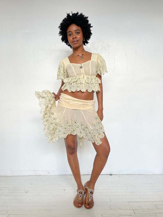  Abacaxi 숏 스커트 아바카시 트월 폴드오버 스커트 - OTHER BRANDS