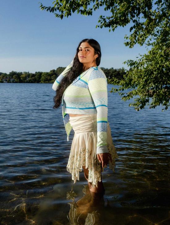  Abacaxi 숏 스커트 아바카시 트월 폴드오버 스커트 - OTHER BRANDS