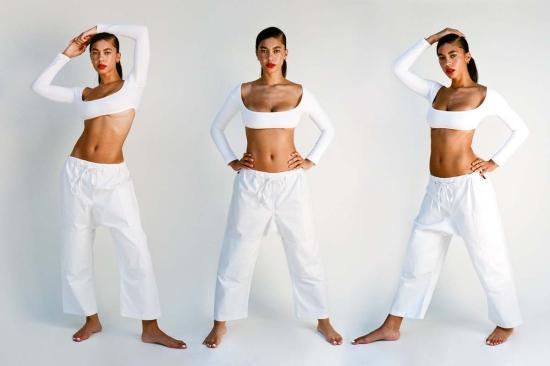  질 로드리게즈 스트레이트 팬츠 길 로드리게스 루 팬트