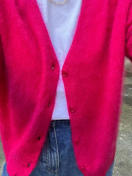  PURECASHMERE NYC 가디건 퓨어캐시미어 NYC 캐시미어 기모 브이넥 - OTHER BRANDS