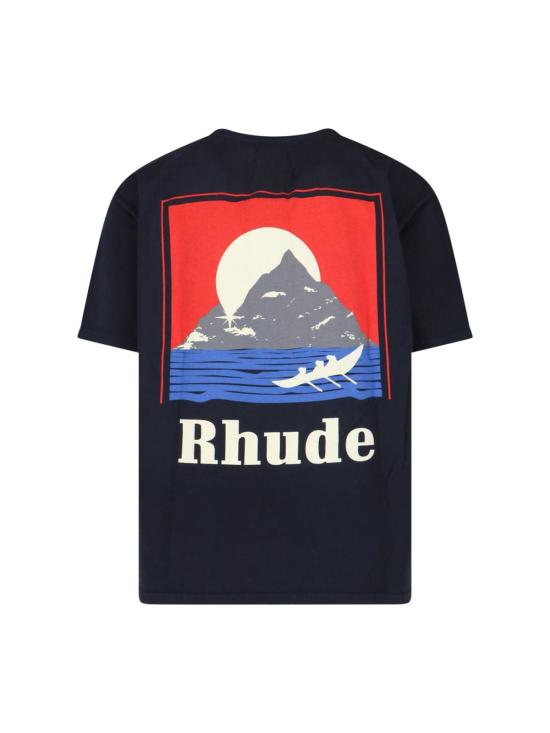  루드 반팔 티셔츠 문라이트 티셔츠 블랙 - RHUDE