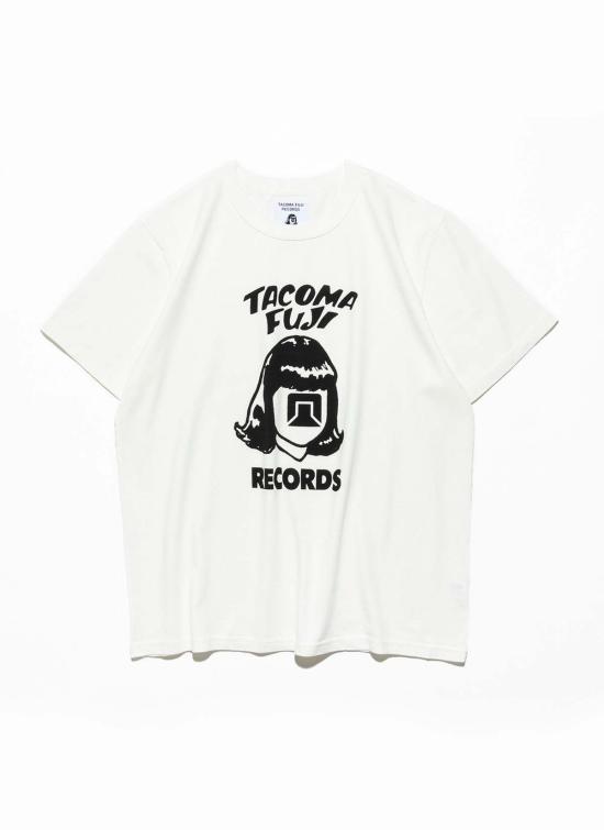  Tacoma Fuji Records 반팔 티셔츠 타코마 후지 레코드 로고 티셔츠 (화이트)