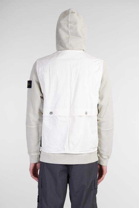  스톤 아일랜드 베스트 아이보리 - STONE ISLAND