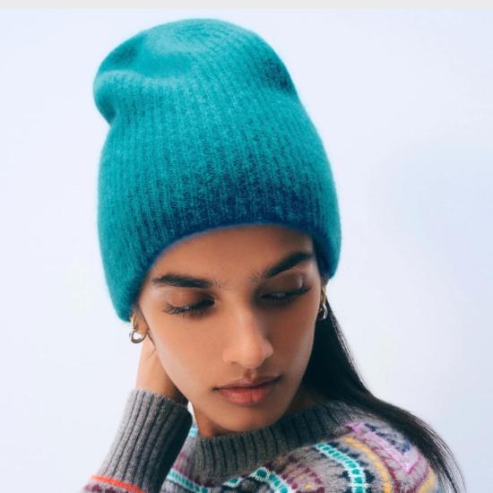  화이트 워렌 모자 화이트 + 워렌 캐시미어 플러시 리브 비니