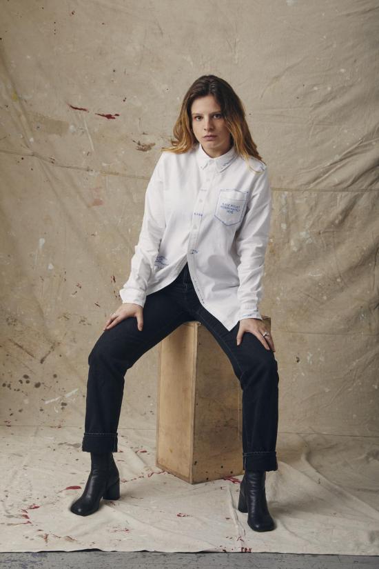  MAISON MARKOSIAN 셔츠 메종 마르코시안 테크팩 버튼업 셔츠 - MAISON MARKOSIAN