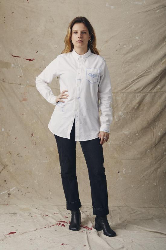  MAISON MARKOSIAN 셔츠 메종 마르코시안 테크팩 버튼업 셔츠 - MAISON MARKOSIAN