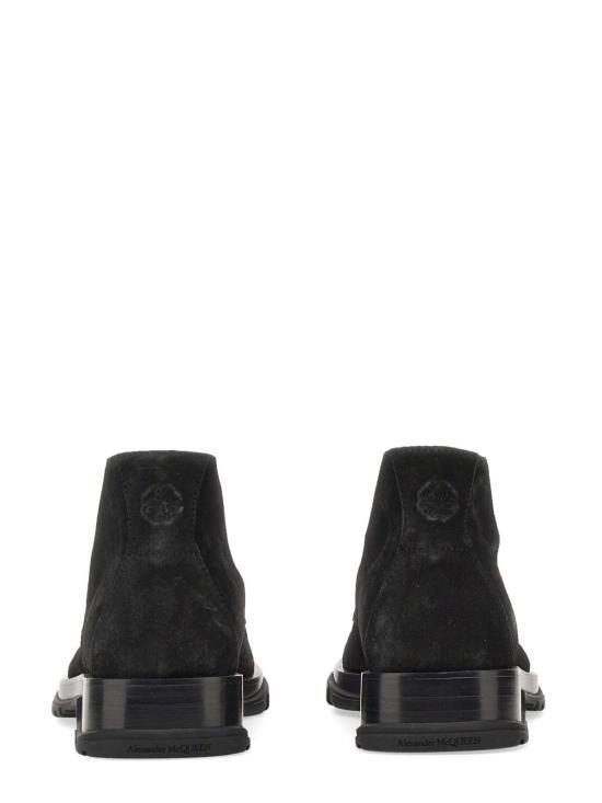  알렉산더 맥퀸 부츠 스웨이드  블랙 - ALEXANDER MCQUEEN