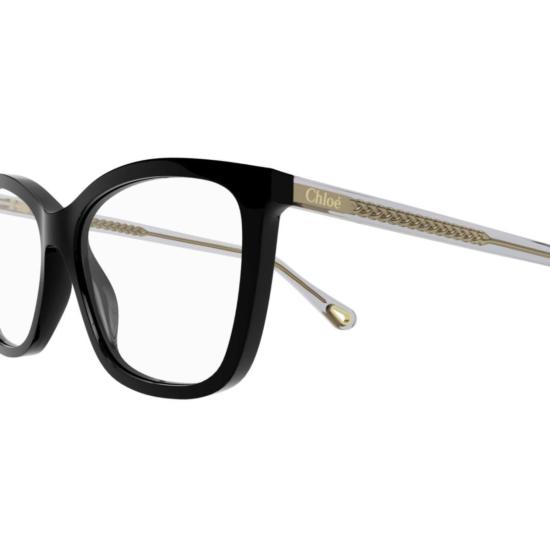  끌로에 안경 Ch0118 O005 블랙 그레이 투명 - CHLOE