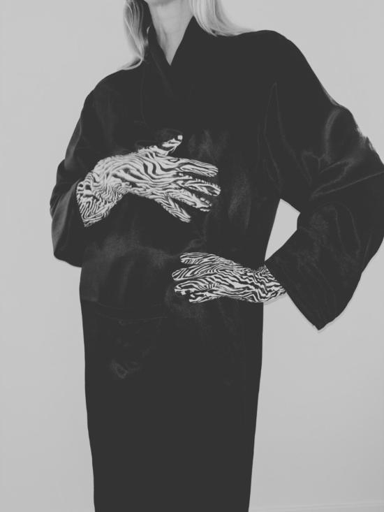  마가렛 장갑 레더 오페라  | 얼룩말