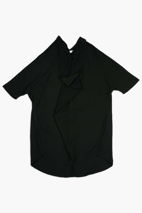  더 셀렉트 숏 원피스 Thecelect 폰초 드레스 (면 텐셀 혼방) - THE CELECT