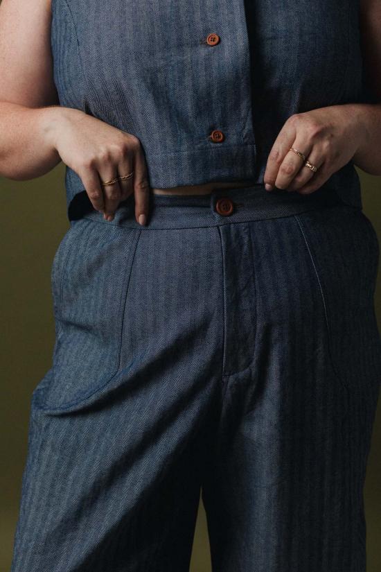  Pamut Apparel USA 스트레이트 팬츠 Pamut Apparel Usa Spencer 배럴 팬츠 데님 - OTHER BRANDS