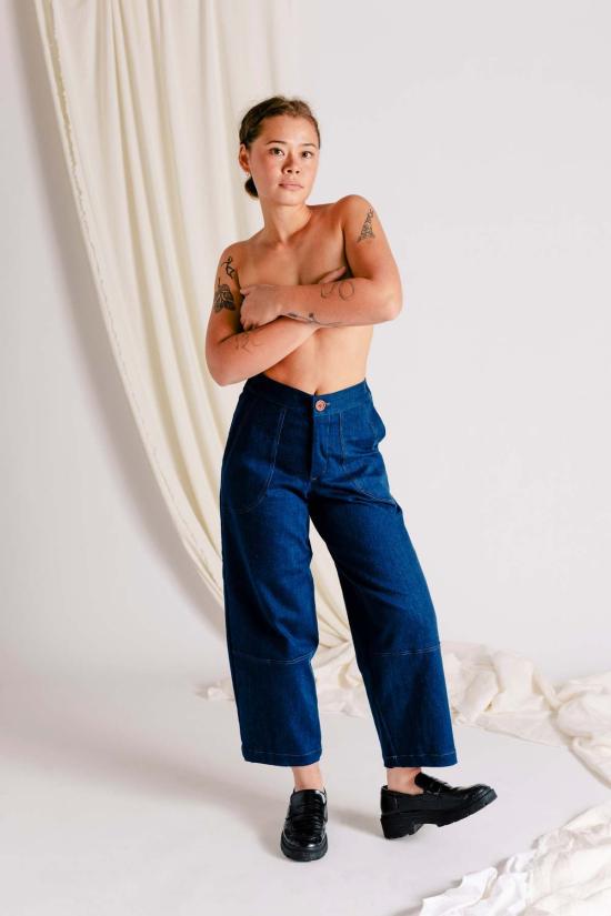  Pamut Apparel USA 스트레이트 팬츠 Pamut Apparel Usa Spencer 배럴 팬츠 데님 - OTHER BRANDS