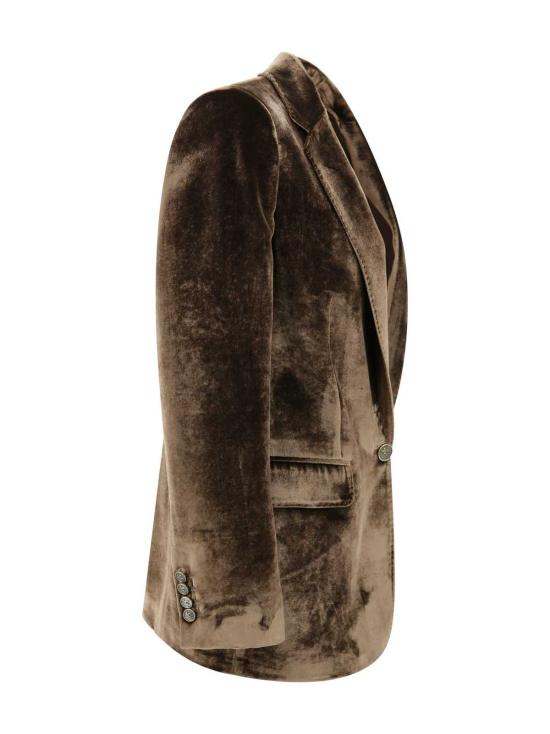  에트로 수트 자켓 벨벳 재킷 블레이저 브라운 - ETRO