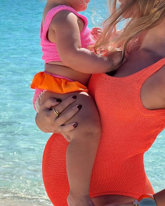  훈자 지 원피스 수영복 훈자 G 스퀘어넥 원피스 오렌지 - HUNZA G