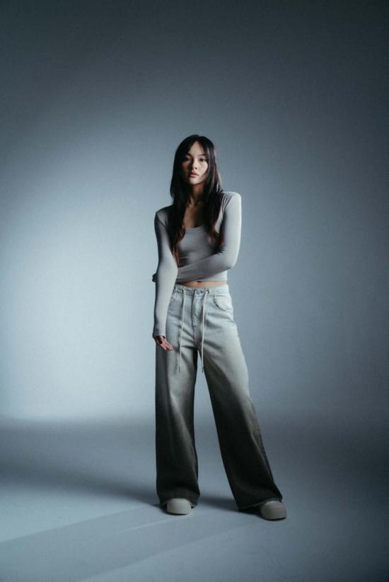  메리 로 데님 팬츠 데님 004 올리브/그레이 - MARY LO