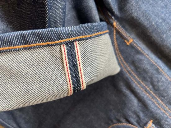  히로시 카토 데님 팬츠 더 해머 스트레이트 내추럴 슬럽 인디고 12.5온스 진 - HIROSHI KATO