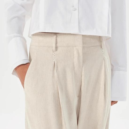  마리아 셰르 셔츠 알자가 에덴 반팔 셔츠 화이트 - MARIA CHER