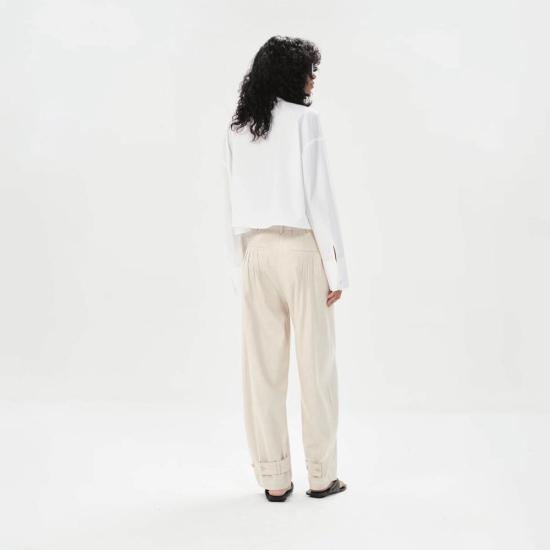  마리아 셰르 셔츠 알자가 에덴 반팔 셔츠 화이트 - MARIA CHER