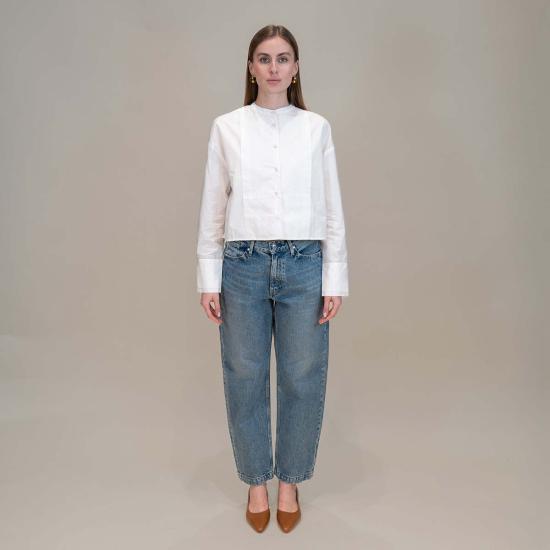  마리아 셰르 셔츠 알자가 에덴 반팔 셔츠 화이트 - MARIA CHER