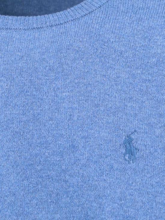 랄프 로렌 스웨터 로고 울  타이드풀 블루 - RALPH LAUREN