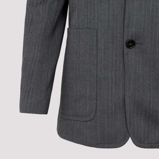  보테가베네타 자켓 보테가 베네타 쉐브론 재킷 그레이 블랙 - BOTTEGA VENETA