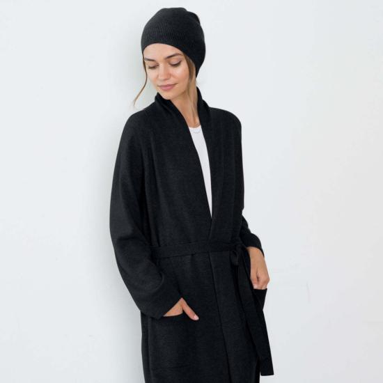  Santicler 가디건 산티클러 사라 캐시미어  로브 블랙 - OTHER BRANDS