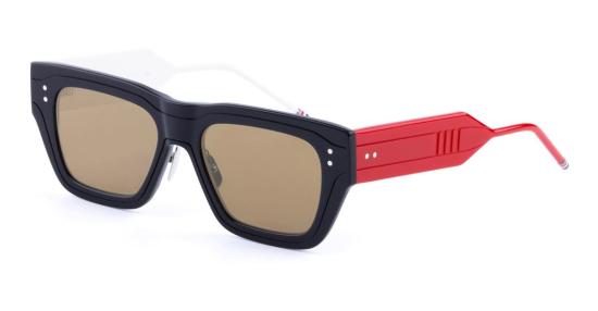  톰브라운 안경 톰 브라운 직사각형 아시안핏 선글라스 블루 - THOM BROWNE