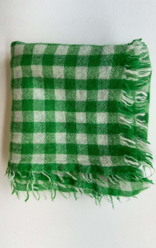  sourced item 머플러/스카프 Sourced Item On The Go Makie 캐시미어 스카프 그린/화이트 - OTHER BRANDS